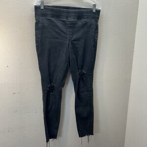 Old‎ Navy Jeans Womens Size 10 Black Rockstar Mid Rise Stretch Jegging Pull On
